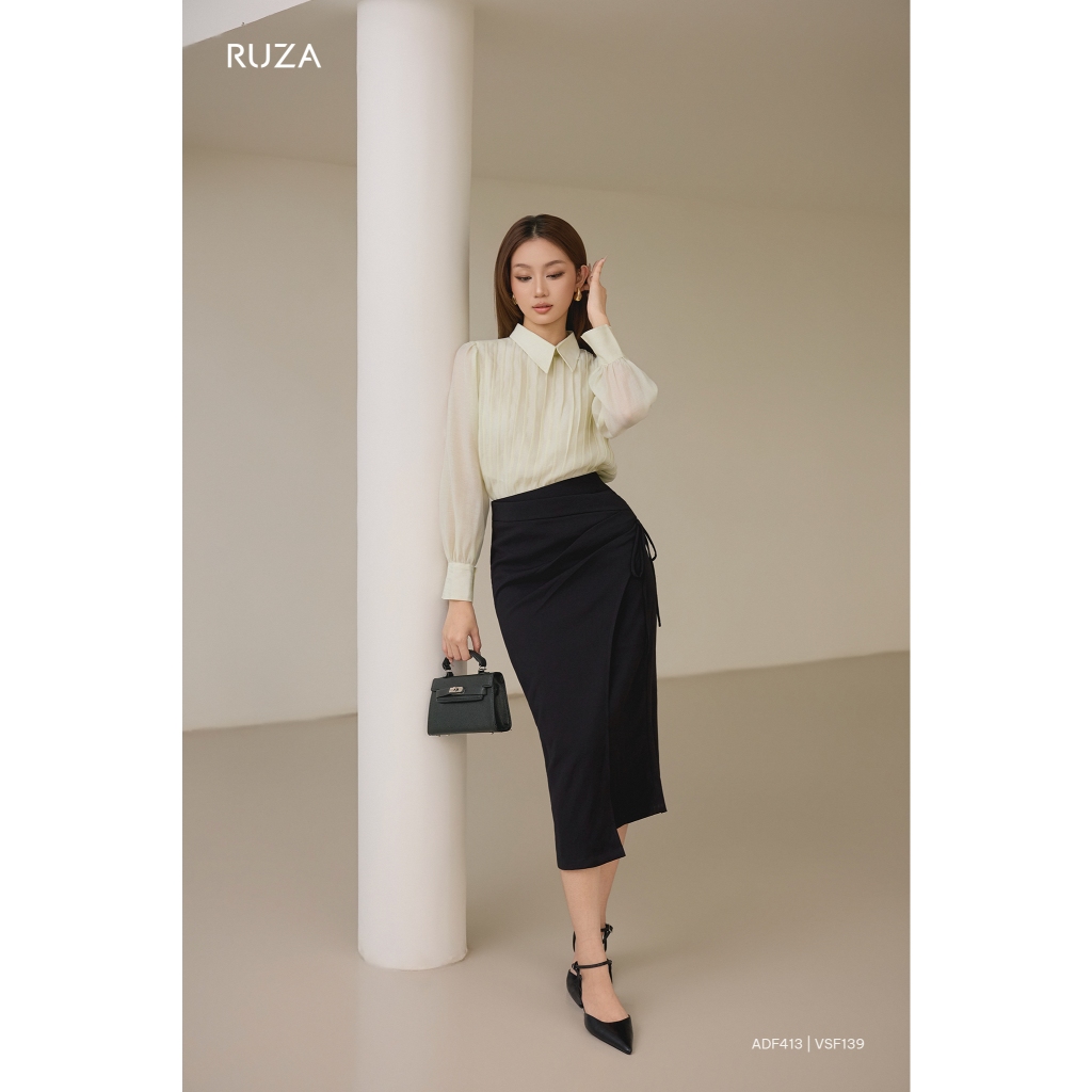 Chân váy suông basic RUZA kiểu dáng sang trọng thanh lịch VSF139 VSF140