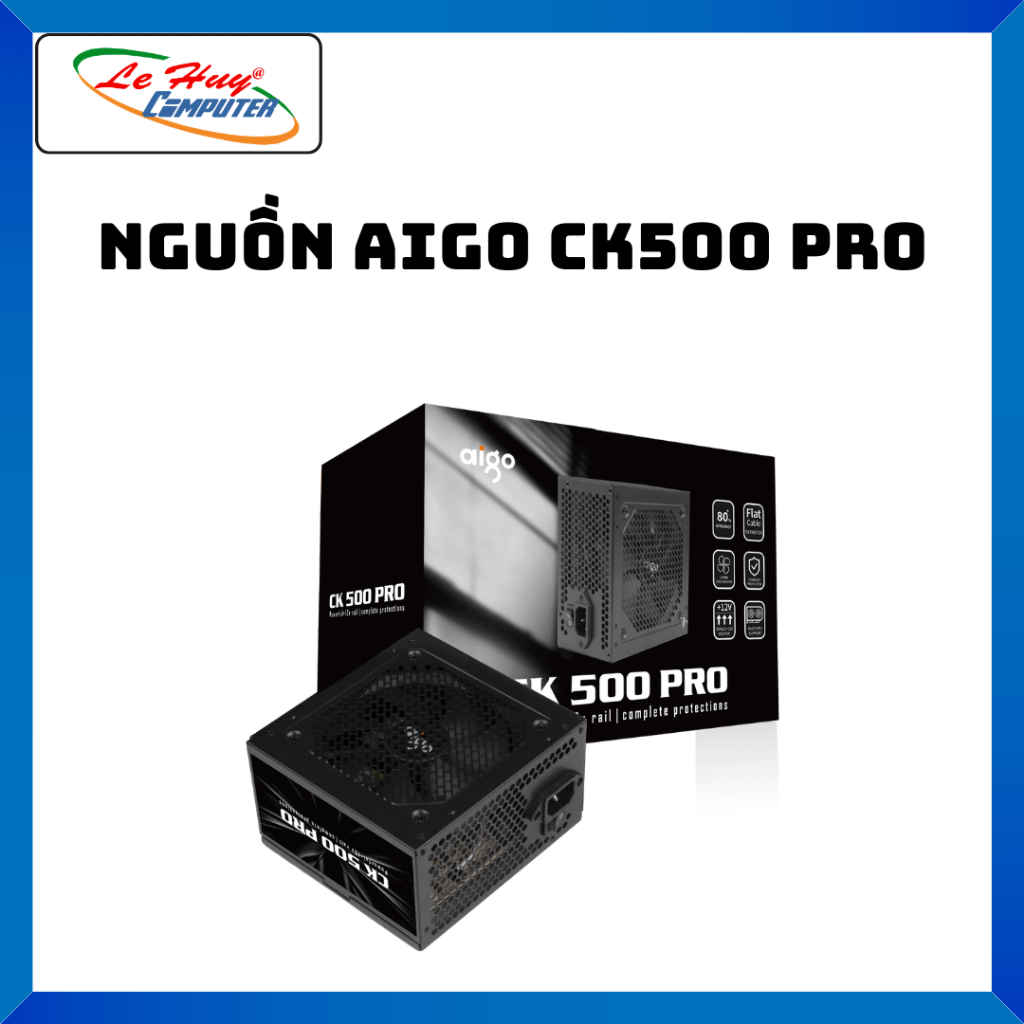 Nguồn Aigo CK500 Pro 80 Plus - Hàng Chính Hãng