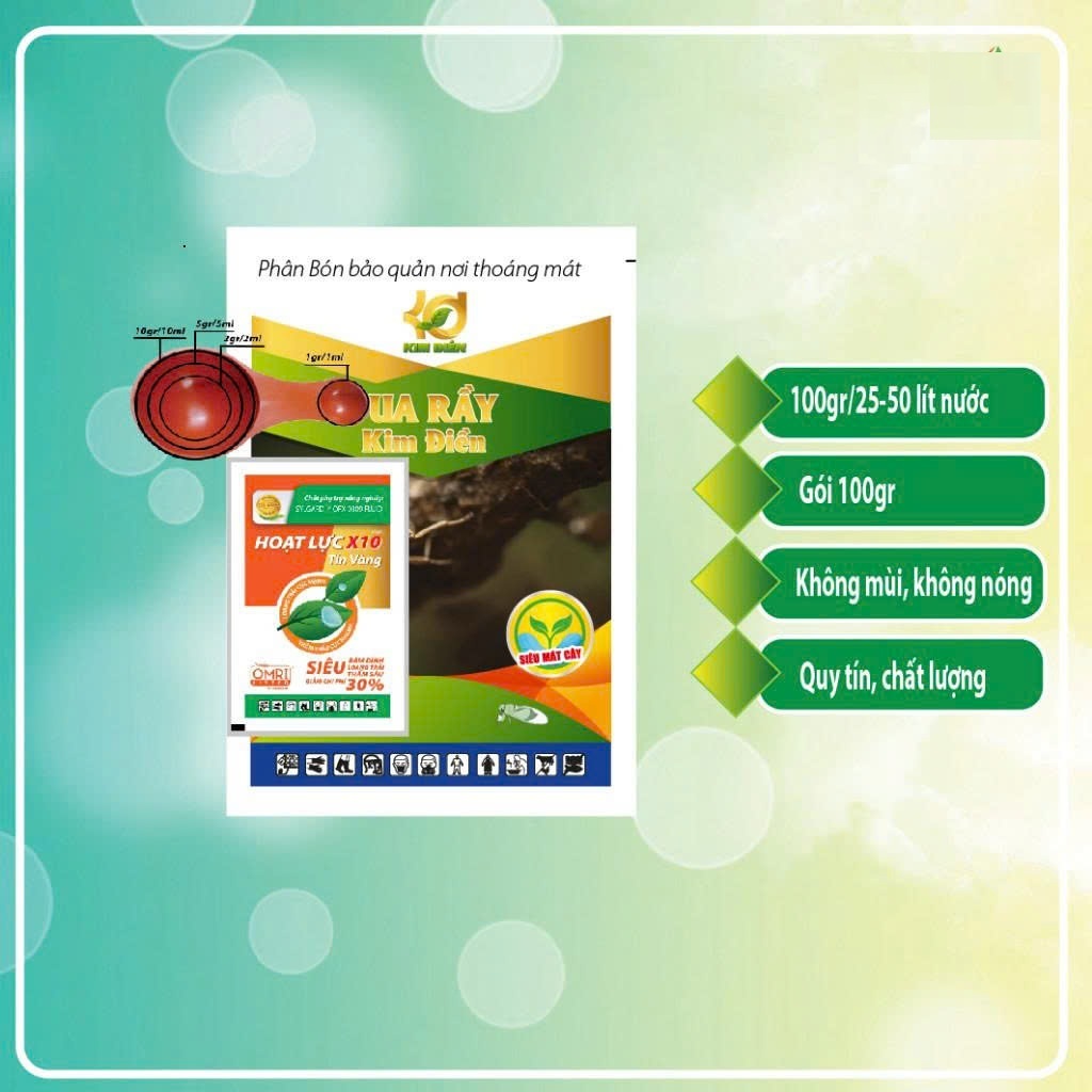 Vua Rầy Kim Điền – Hỗ Trợ Kiểm Soát Rầy Rệp Hút Chích, Giúp Lá Xanh Khỏe, Cây Sinh Trưởng Ổn Định