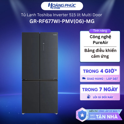 Tủ Lạnh Toshiba Inverter 515 Lít Multi Door GR-RF677WI-PMV(06)-MG {Ship HCM 0Đ}