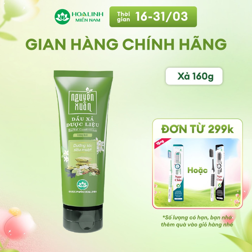 Dầu xả dược liệu Nguyên Xuân hương bưởi 160g