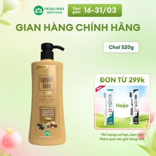 Dầu gội dược liệu Nguyên Xuân Bồng bềnh 520g - Dành cho tóc dầu bết
