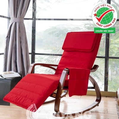 Ghế thư giãn | POANG ROCKING CHAIR | plywood óc chó/bạch dương | đỏ | R67xS162xC86 cm