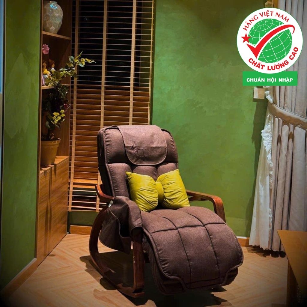 Ghế Poang massage plywood gỗ óc chó