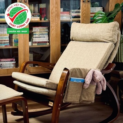 Ghế Poang đệm retro 2 lớp chính hãng