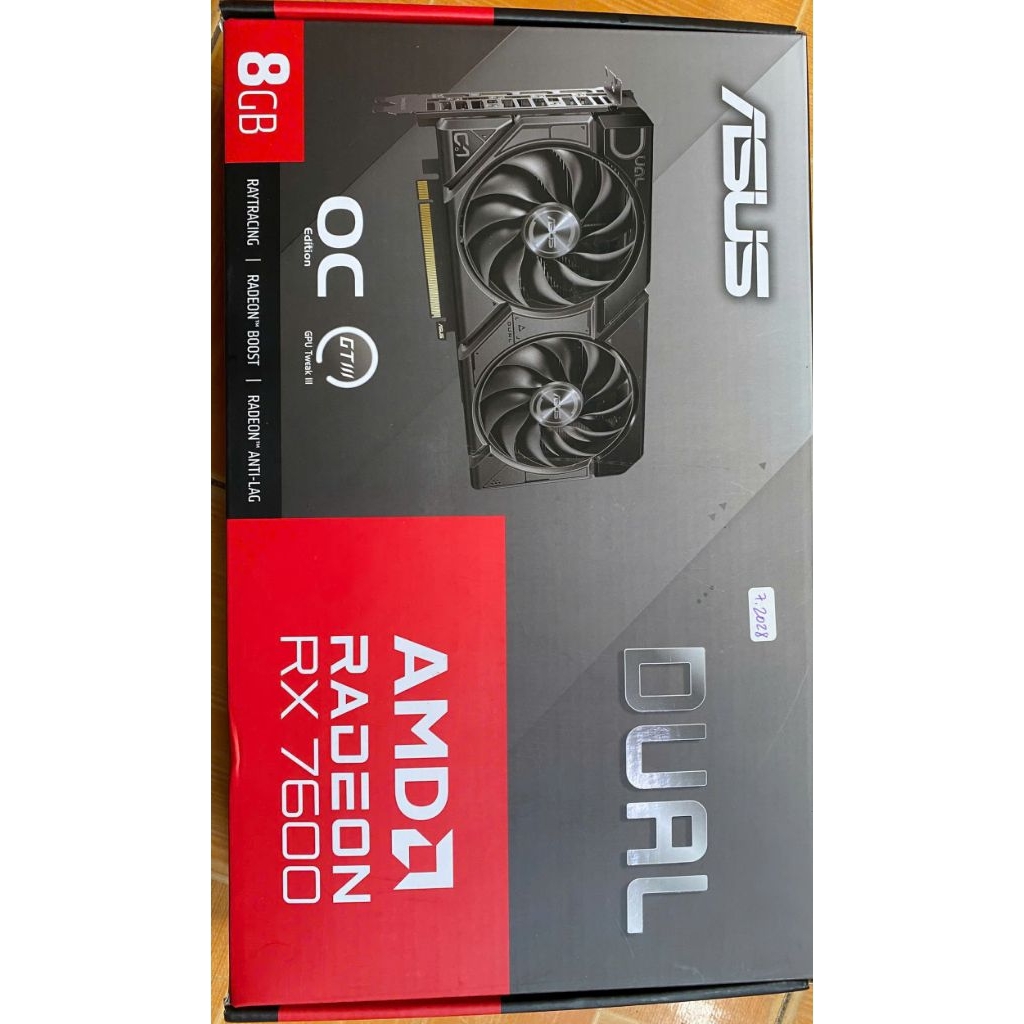 Card đồ họa Asus RX 7600 8GB DR6 siêu lướt BH hãng đến 2028