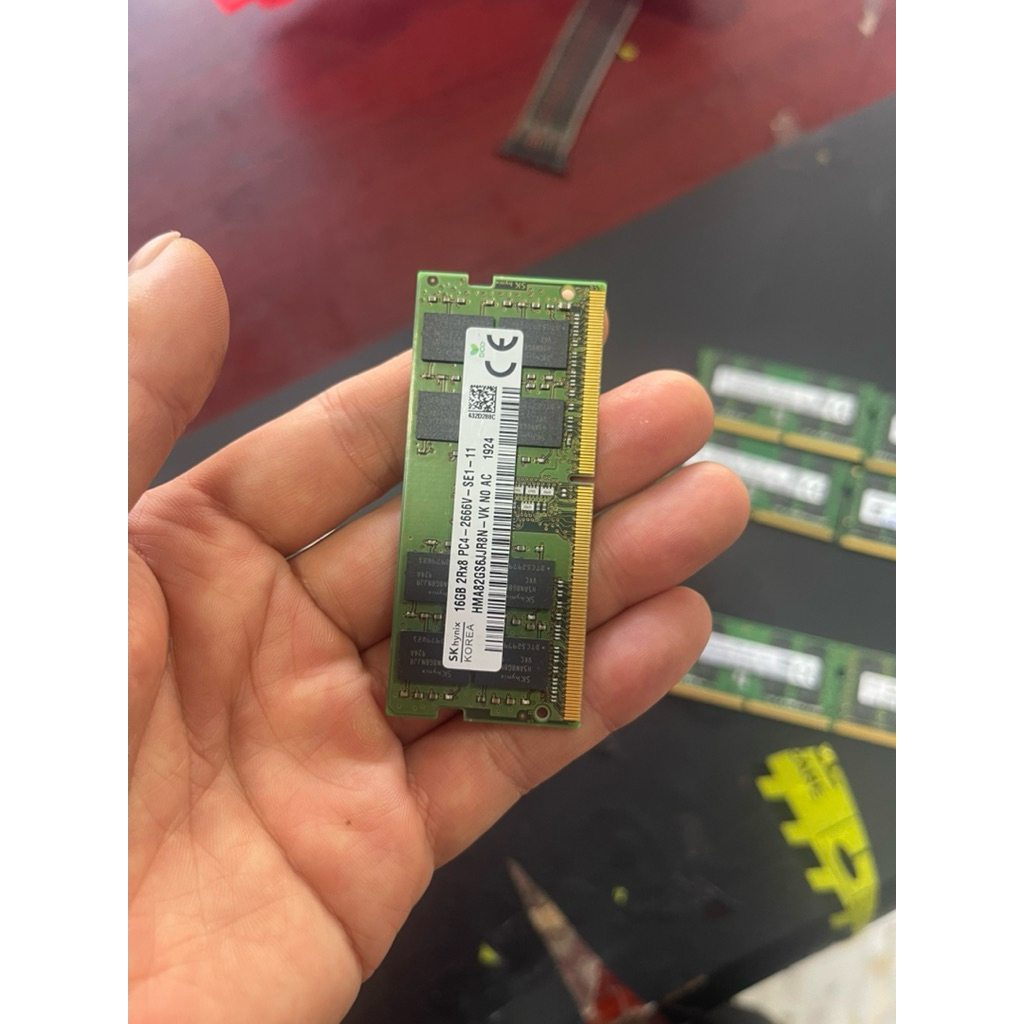 Ram laptop  16gb  pc4 ddr4 2666v cũ bóc máy
