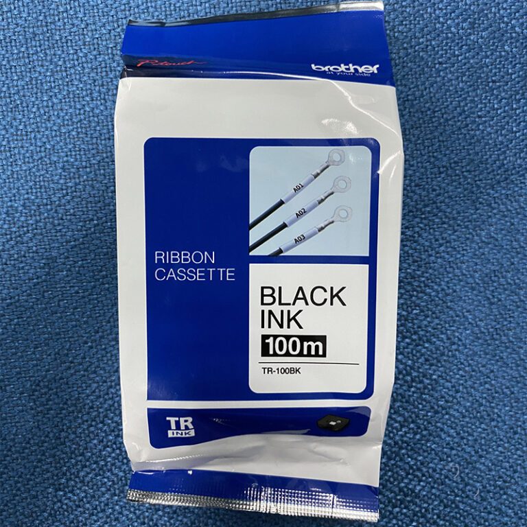 Mực in ống Brother TR-100BK dùng cho máy in ống PT-E850TKW, PT-E800T (Hàng chính hãng)
