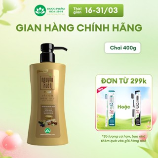 Dầu gội dược liệu Nguyên Xuân Bồng bềnh 365g - Dành cho tóc dầu bết - Tặng 35g giá không đổi