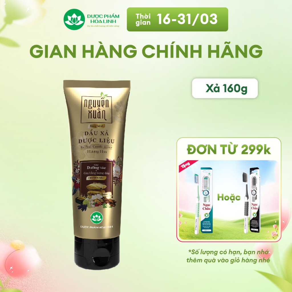 Dầu xả dược liệu Nguyên Xuân bồng bềnh 160g dành cho tóc dầu bết