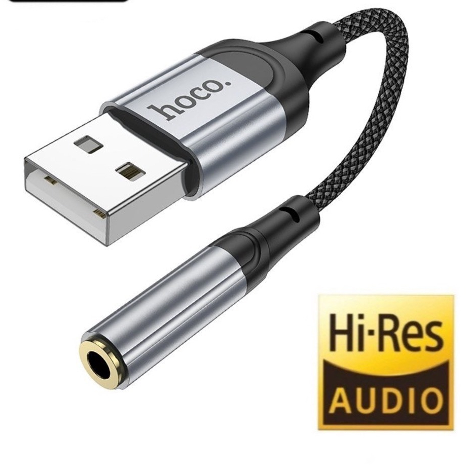 Cáp chuyển đổi tai nghe USB sang 3.5mm chính hãng jack chuyển đổi USB to 3.5 hỗ trợ micro tạo âm thanh chân thực