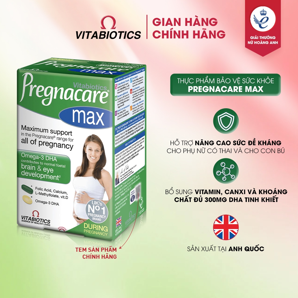 [LIVE] TPBVSK PREGNACARE MAX Hỗ Trợ Bổ Sung Vitamin,Khoáng Chất Cho Phụ Nữ Mang Thai &Cho Con Bú Vitabiotics