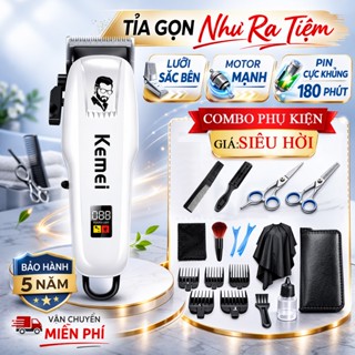 Tông Đơ Cắt Tóc Chuyên Nghiệp Kemei KM809PG, Tăng Đơ Cắt Tóc Nam, Máy Chấn Viền Cao Cấp KM232