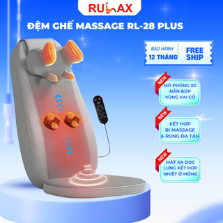 Đệm Ghế Massage Toàn Thân RL 28 Plus - Ghế Massage Lưng Và Cổ Vai Gáy- BH 12 Tháng