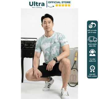 Bộ cao cấp mùa hè chất mát chuẩn phom xịn đẹp Ultra UH6-1202 Bộ thể thao nam cộc tay thun lạnh mùa hè 2026