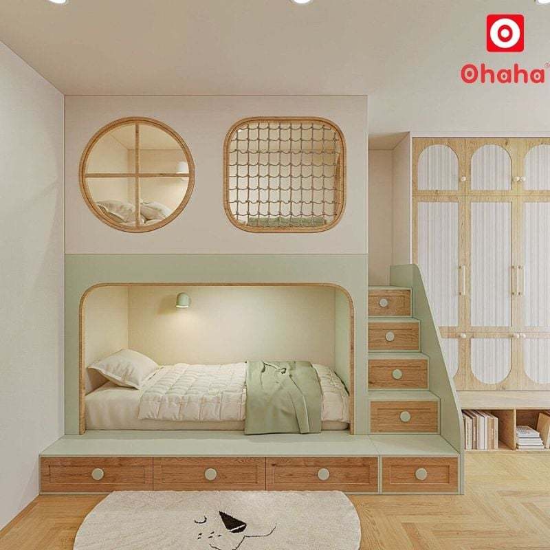 Giường tầng cao cấp hiện đại OHAHA - GTCC038 nhiều kích thước