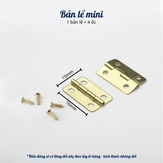 Bản lề mini làm mô hình ( tặng kèm ôc vít)