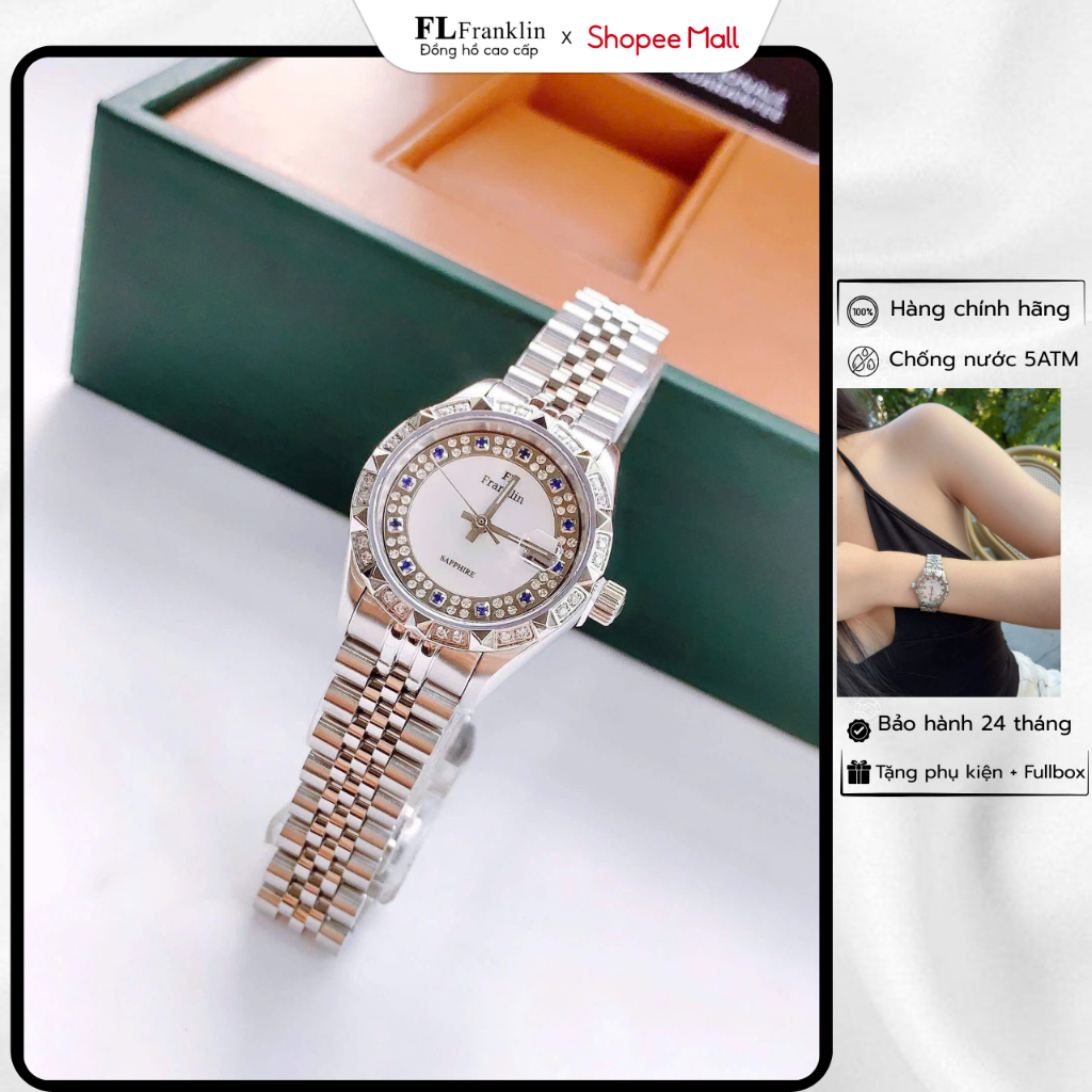 Đồng Hồ Đeo Tay Dây Kim Loại FL8686 Chống Nước Size 28mm Có Bảo Hành