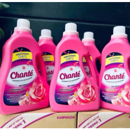 NƯỚC GIẶT XẢ CHANTE HƯƠNG HOA HỒNG PHÁP -CAN 3,1KG