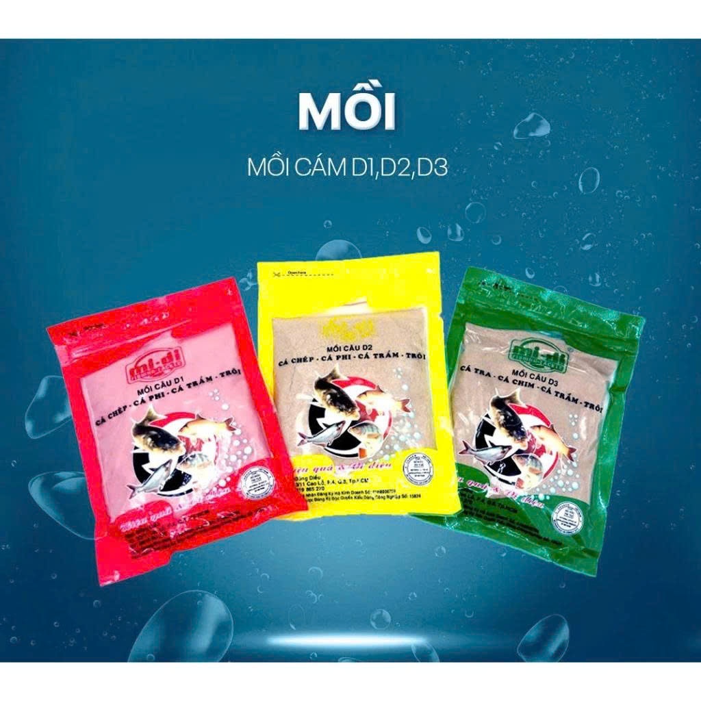 MỒI CÁM CÂU CÁ D1 D2 D3 - MỒI CÁM SIÊU NHẬY 