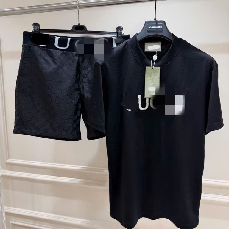 Bộ Quần Áo GC Chữ Xù ❤ Set Thể Thao Chất Cotton Mát Dày Dặn Dáng Rộng Nam Nữ NA150