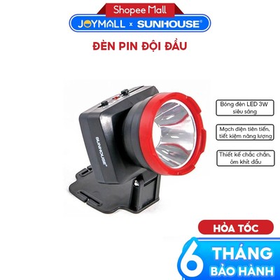 Đèn Pin Đội Đầu Sunhouse Cỡ Trung Siêu Sáng SHE-5032, Hàng Chính Hãng, Chiếu Sáng Lâu – JoyMall