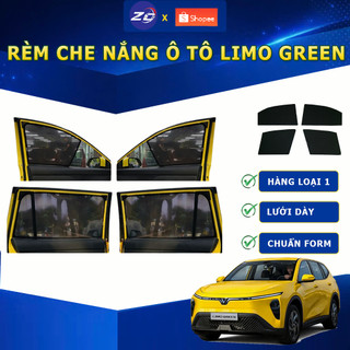 Rèm che nắng xe ô tô VINFAST LIMO GREEN hút nam châm chuẩn form bộ 4 tấm chắn nắng xe điện limo green chống tia UV
