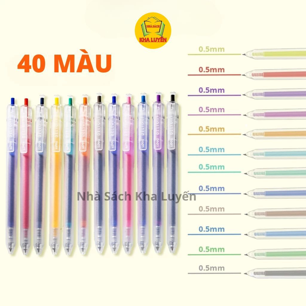 Hộp 12 Bút Gel Nước Deli G118 Phiên Bản Mới Ngòi 0.5mm, Nét Mượt Mà, Nhiều Màu