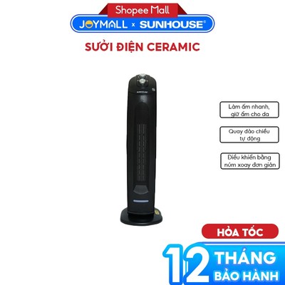 Sưởi Điện Ceramic Sunhouse SHD7071 - Máy Sưởi Gốm Không Đốt Cháy Oxy, Nhiều Chế Độ Tiện Lợi- JoyMall