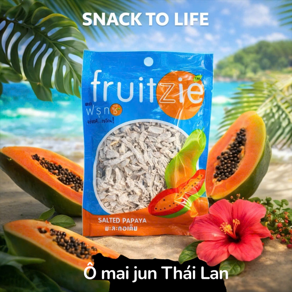 Ô mai giun -Ô mai sợi đu đủ chua ngọt lạ miệng ăn vặt ngon