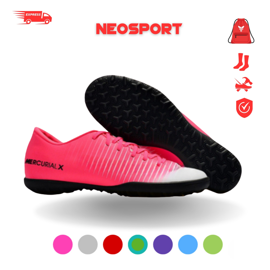 (Có khâu Full đế) - (NHIỀU MÀU) Giày Bóng Đá Cỏ Nhân Tạo Mercurial Vic 6 TF