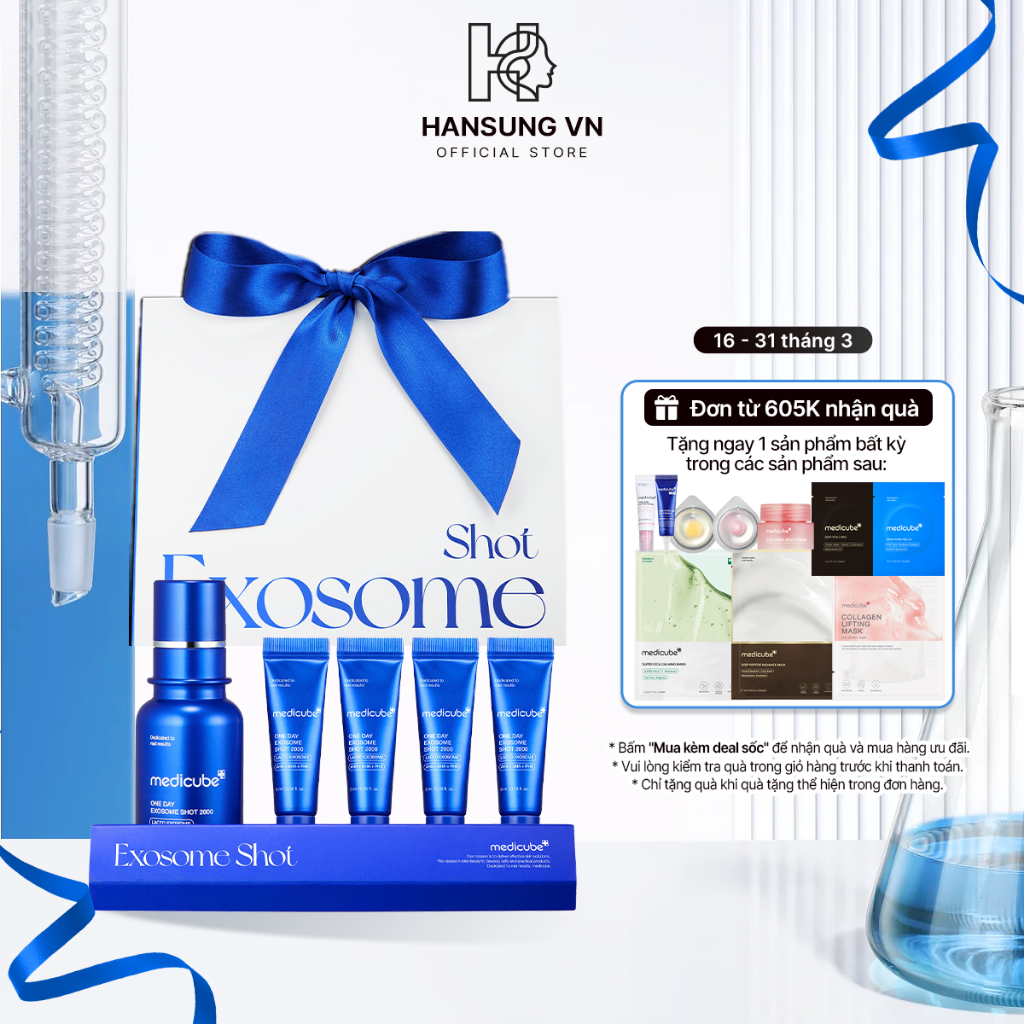 Set Quà Tặng medicube One Day Exosome Shot 2000 30ml và 5mlx4 [G00089]