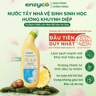 Nước Tẩy Bồn Cầu Sinh Học ENZYCO Từ Bồ Hòn & Dứa Đạt Chứng Nhận ECOCERT 860ML, Khử Mùi Diệt Khuẩn