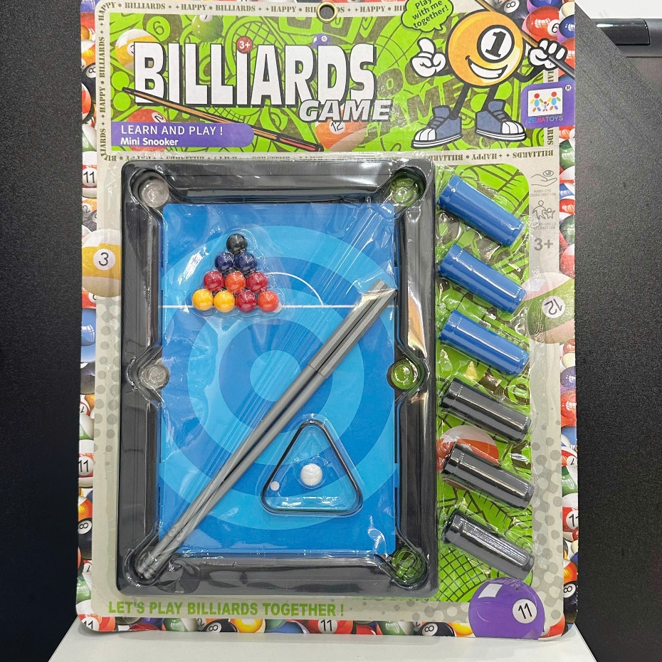 Bộ Bàn Bida Mini Cho Bé – Đồ Chơi Bi Lắc Bida Mini Kèm Gậy Và Bi, Trò Chơi Giải Trí Gia Đình