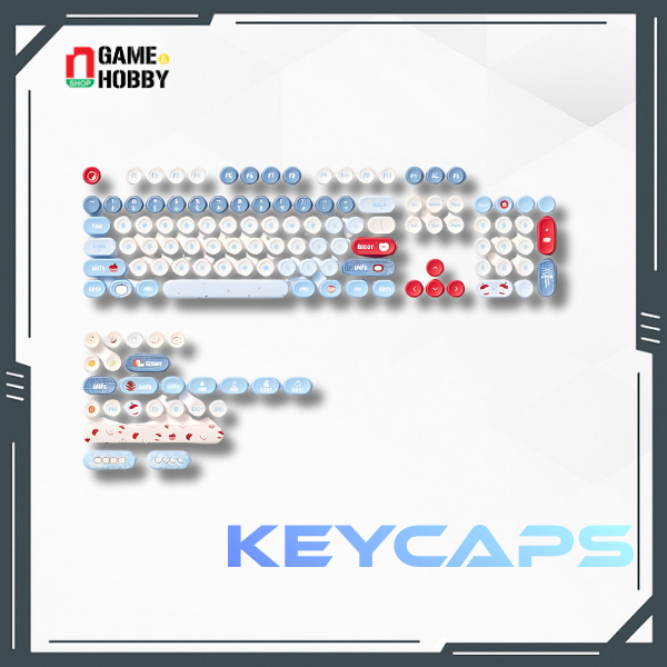 BỘ KEYCAP BÀN PHÍM CƠ AKKO BOTTLECAP KEYCAPS - APPLE WAVE CHÍNH HÃNG AKKO