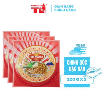 Combo 3 Bánh Tráng Ớt Tây Ninh Tinh Nguyên (200gx3gói)