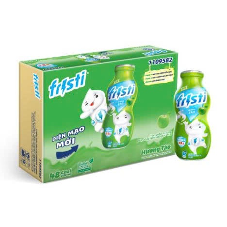 Thùng 48 chai sữa chua uống hương Táo Fristi 80ml