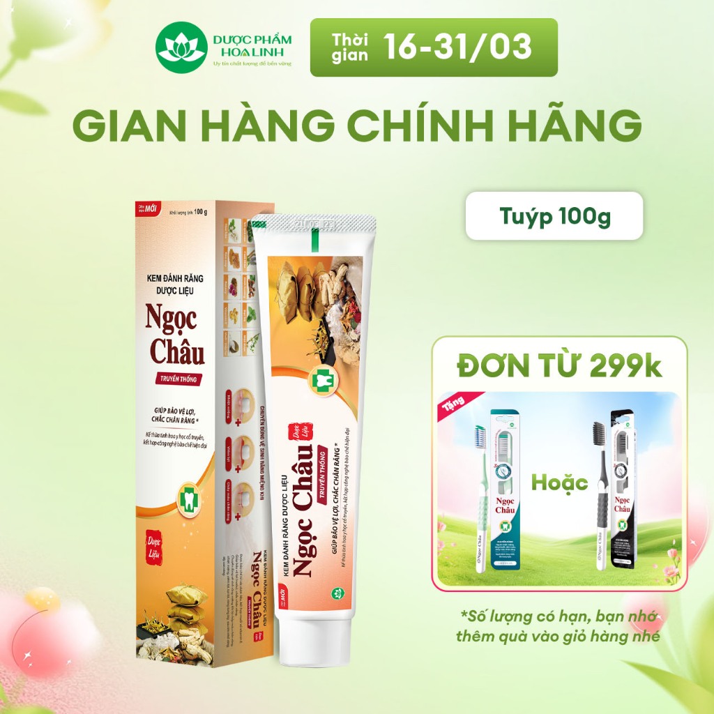 Kem đánh răng Ngọc Châu truyền thống 100g