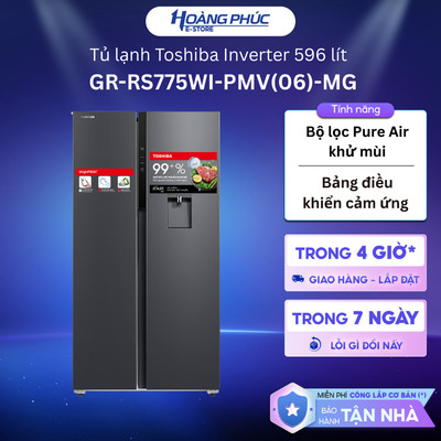 Tủ Lạnh Toshiba Inverter 596 Lít GR-RS775WI-PMV(06)-MG {Ship HCM 0Đ}