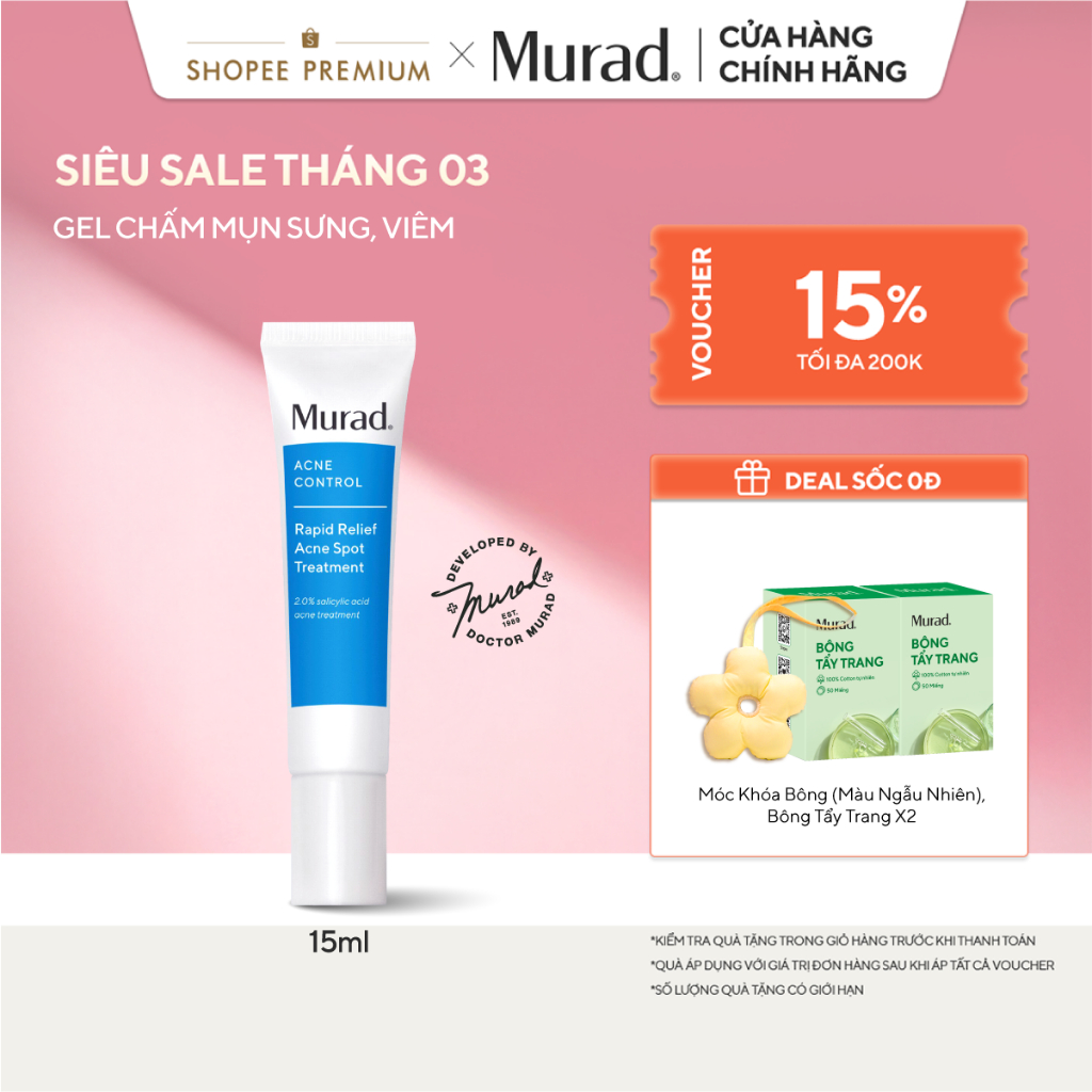 Gel chấm mụn Murad Rapid Relief Acne Treatment 15ml