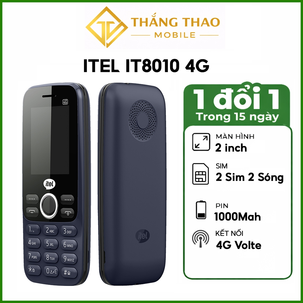 Điện thoại Itel  it8010 4G Bàn phím nổi  - Hàng chính hãng