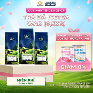 Trà Đá IceTea Xanh Lài (Nhài) WAO (0,5kg) pha trà đá, trà tắc, chanh, quất đậm rẻ