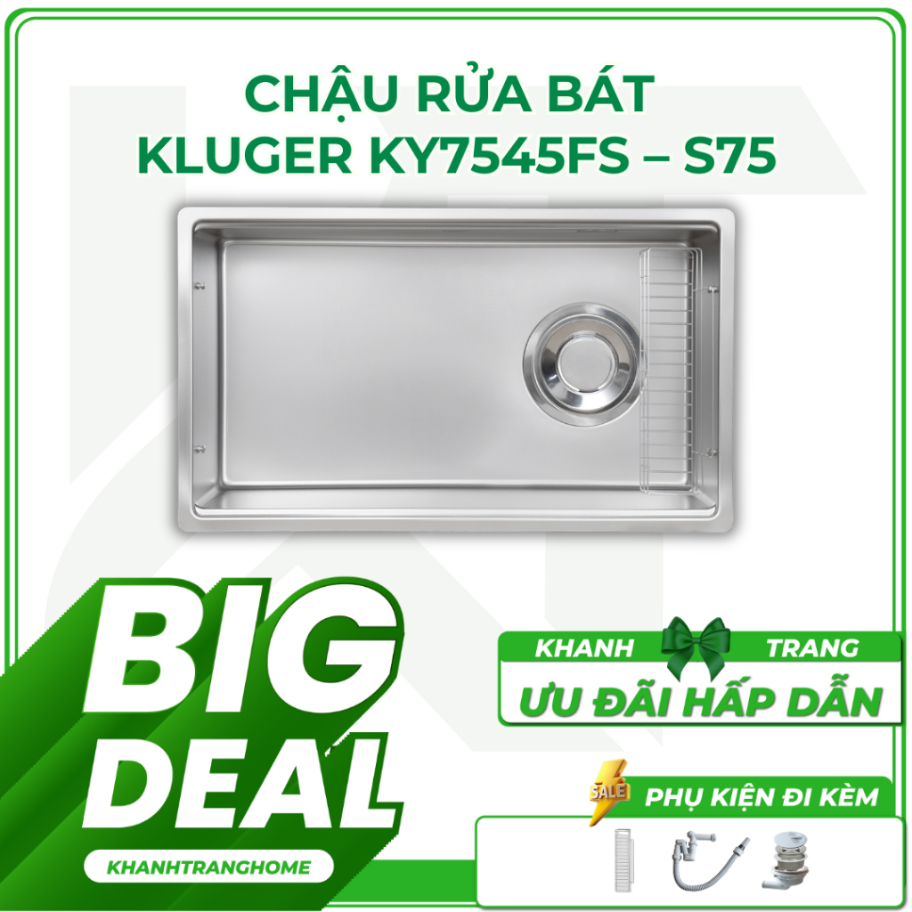 Chậu Rửa Bát KLUGER KY7545FS – S75,BH 10 năm - Khánh Trang Home 2