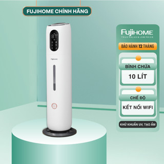 Máy tạo ẩm nhập khẩu FUJIHOME HM10UV-WIFI khử khuẩn UV, lọc không khí, phun sương, xông tinh dầu
