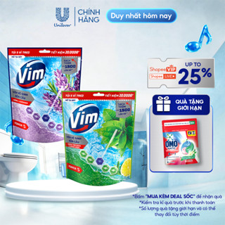 Túi 5 Viên Treo Vệ Sinh Bồn Cầu Vim Power 5 | Sạch Thơm Đến 300 Lần Xả (50g/viên)