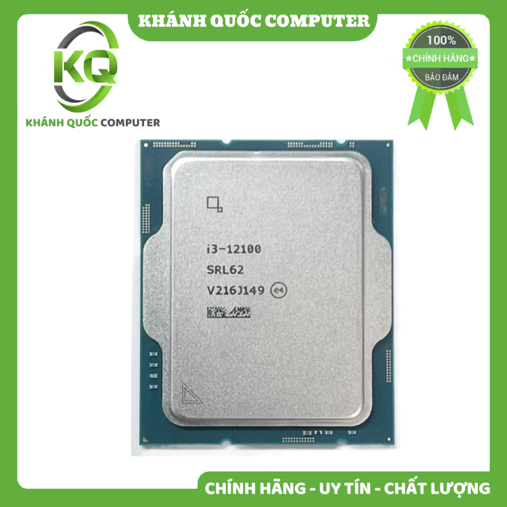 CPU Intel Core i3 12100 Tray New (Chưa kèm Fan tản nhiệt) - Chính hãng phân phối