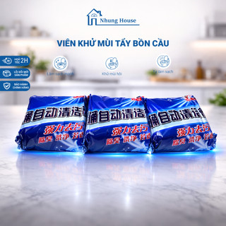 Combo 5 túi khử mùi tẩy bồn cầu viên thả xả toilet diệt khuẩn, tẩy sạch vết bám bẩn (50 viên)