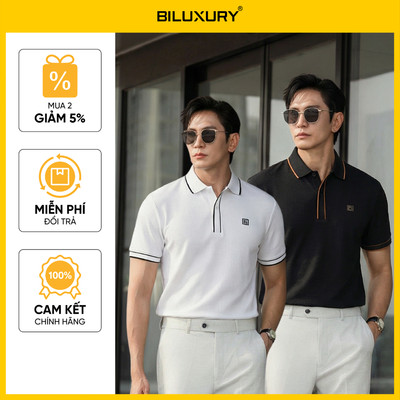 [T8_ĐỒNG GIÁ 329K] Áo Polo Nam Thiết Kế 9APCT029 Biluxury Cao Cấp Thoáng Mát Chống Nhăn Chống Bám Bẩn