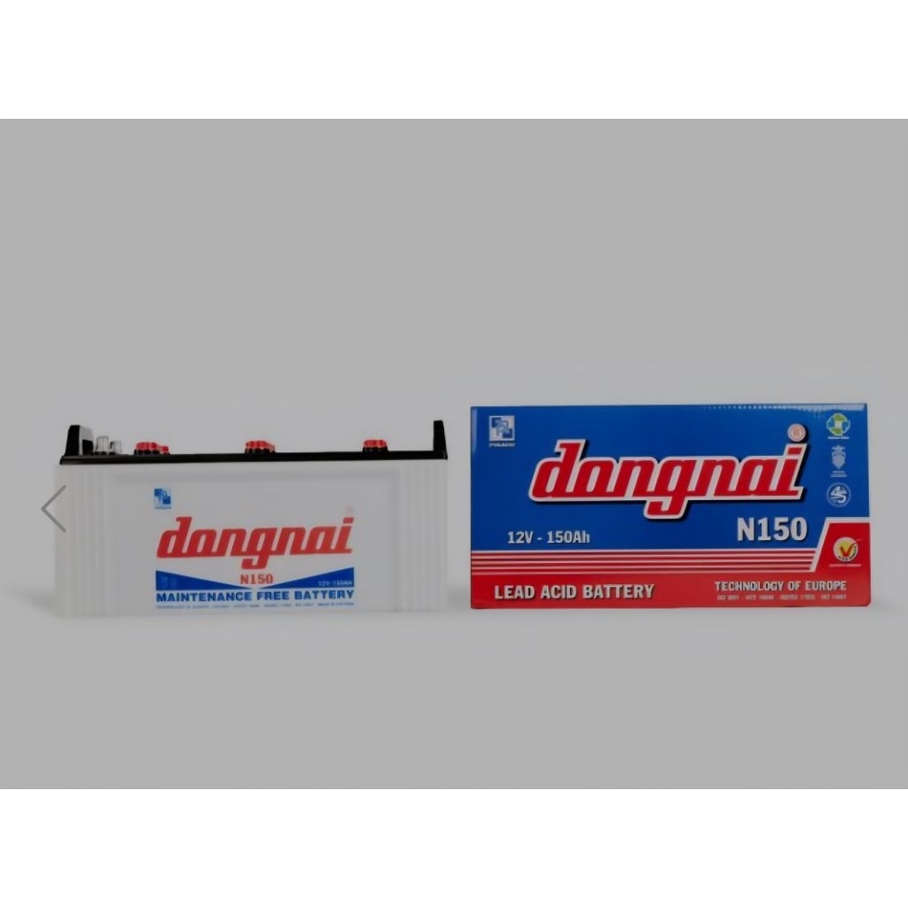 Bình ắc quy nước 12v dùng cho xe tải, tàu thuyền đồng nai N150 | 12V - 150ah