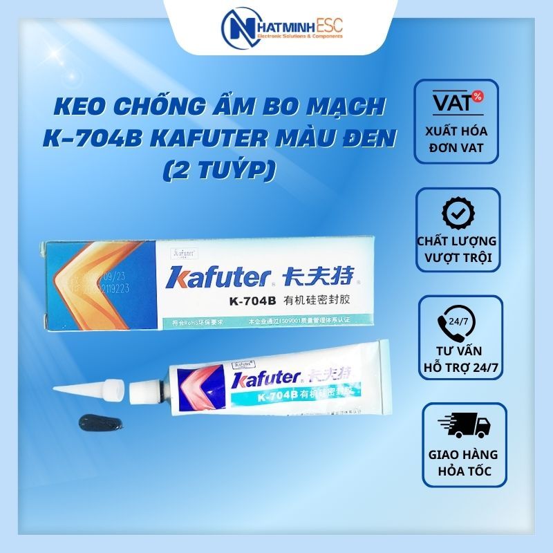 Combo 2 Keo chống ẩm bo mạch K-704B Kafuter màu đen